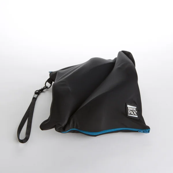 Black Fabric & Tropical Blue Zipper ShoePax