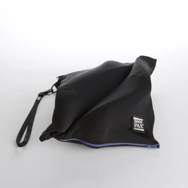 Black Fabric & Dark Lavender Zipper ShoePax