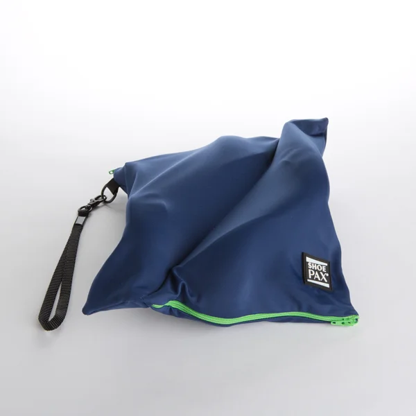 Navy Fabric & Spring Green Zipper ShoePax