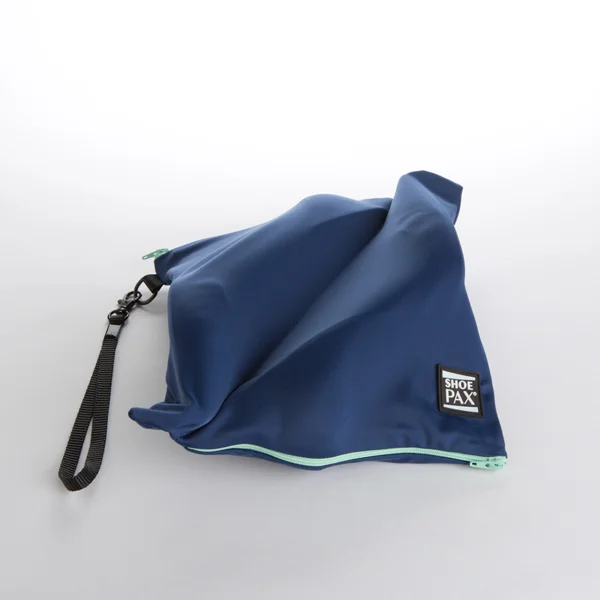 Navy Fabric & Mint Mint Zipper ShoePax