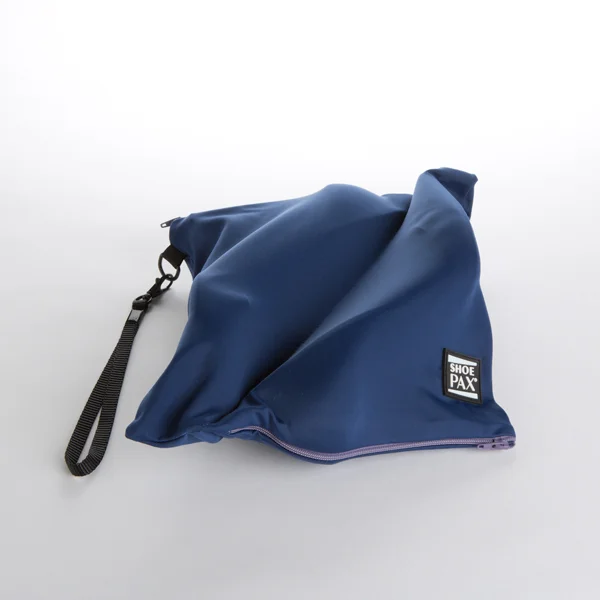 Navy Fabric & Fig Zipper ShoePax