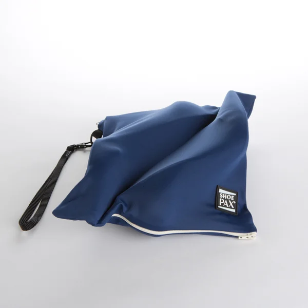 Navy Fabric & Vanilla Zipper