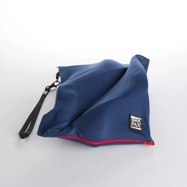 Navy Fabric & Red Zipper ShoePax