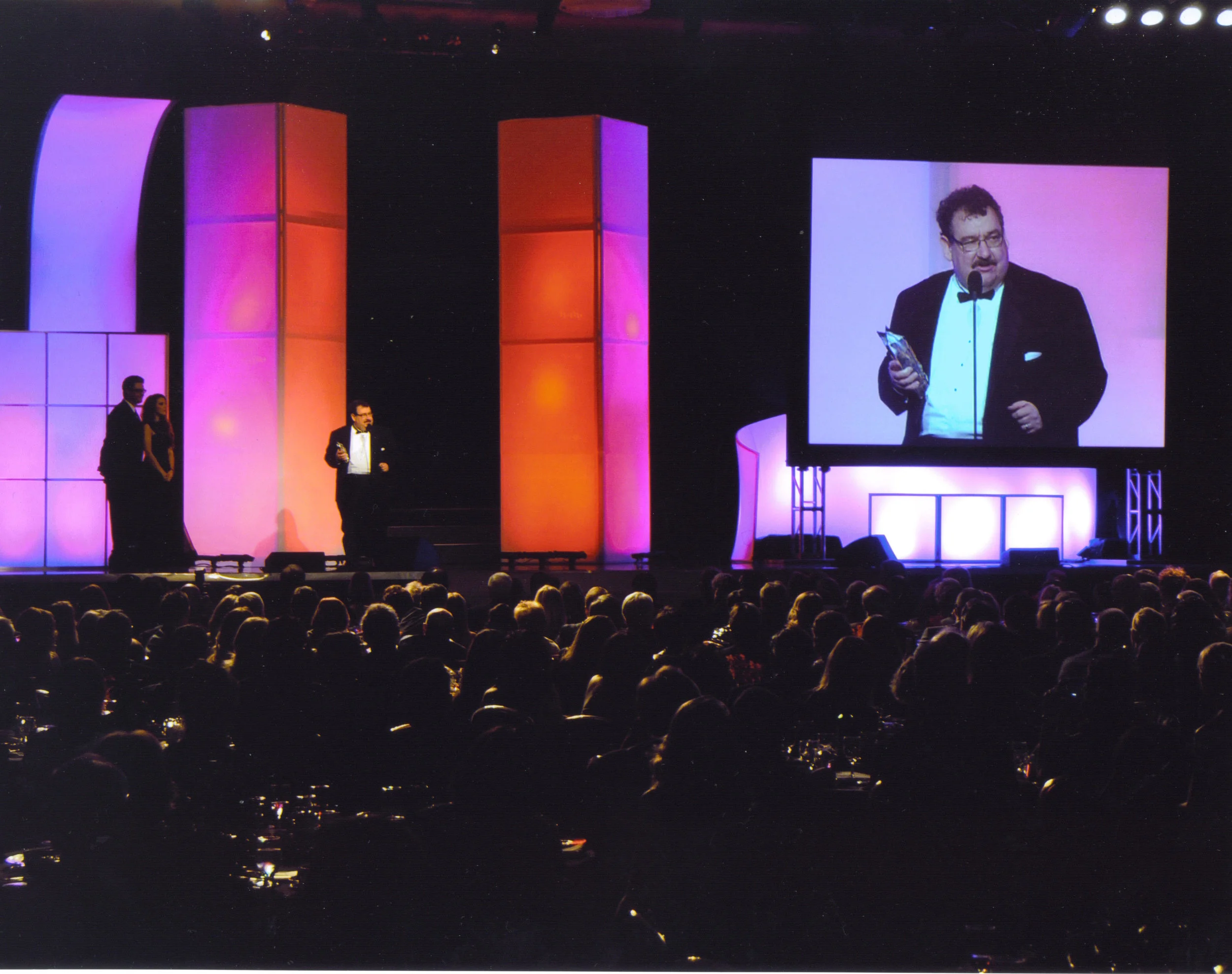 Sean being honored with the Kairos Prize for Screenwriting in Los Angeles