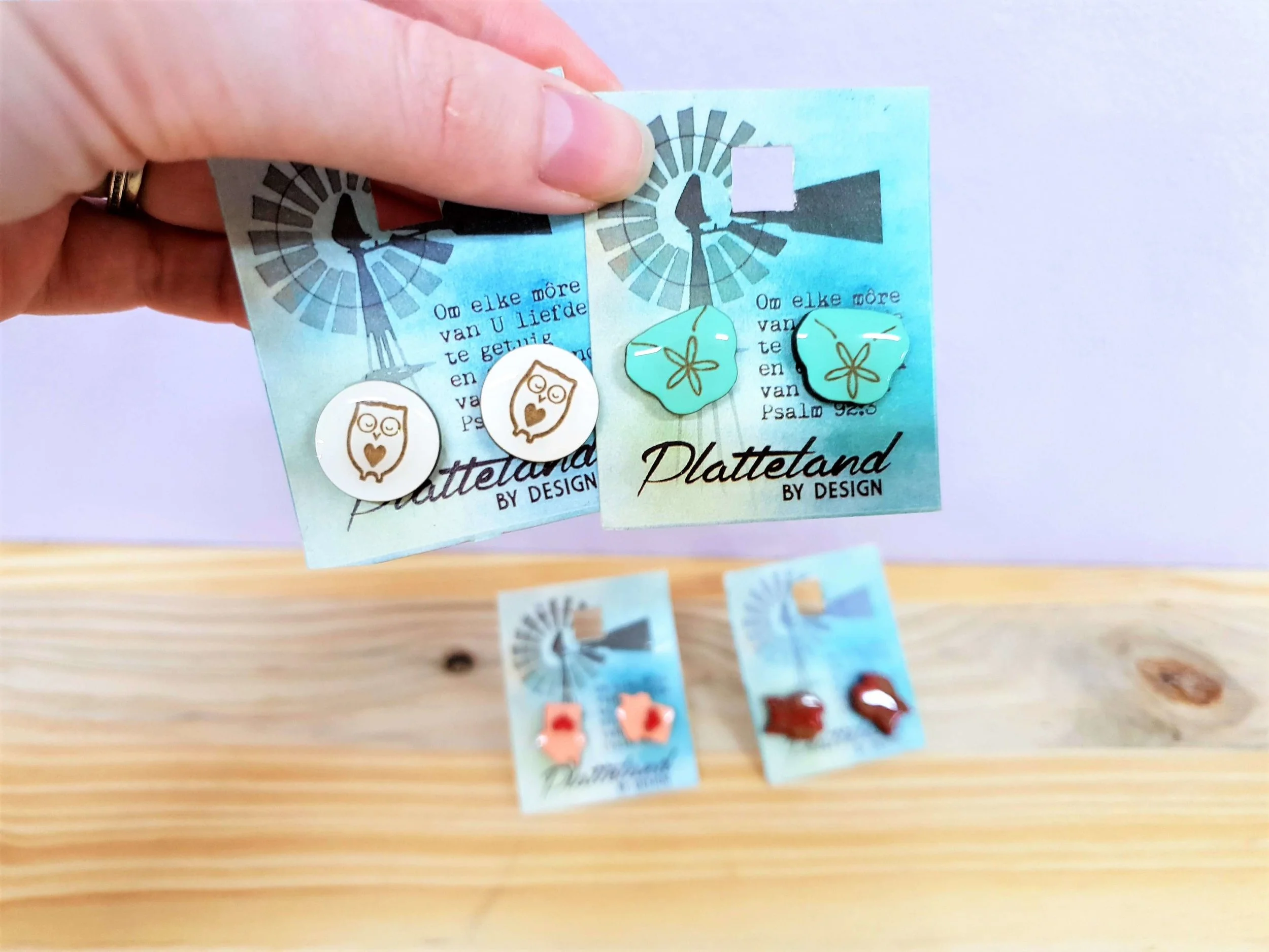 Platteland Wooden Earrings
