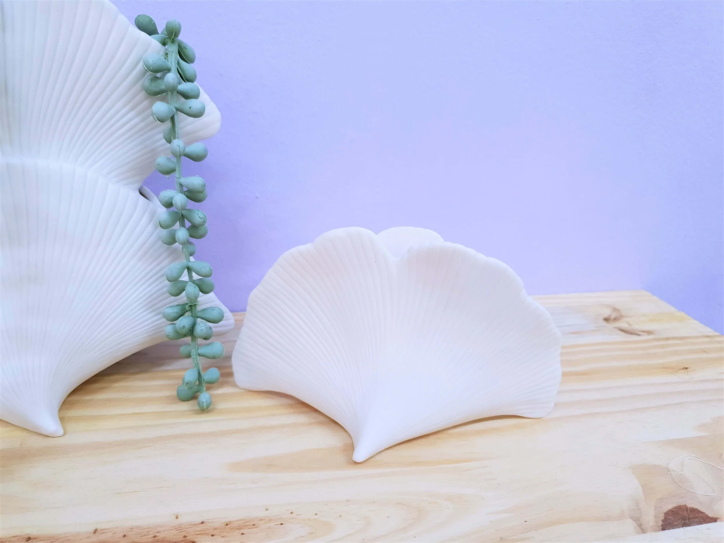 Porcelain Ginko Vases