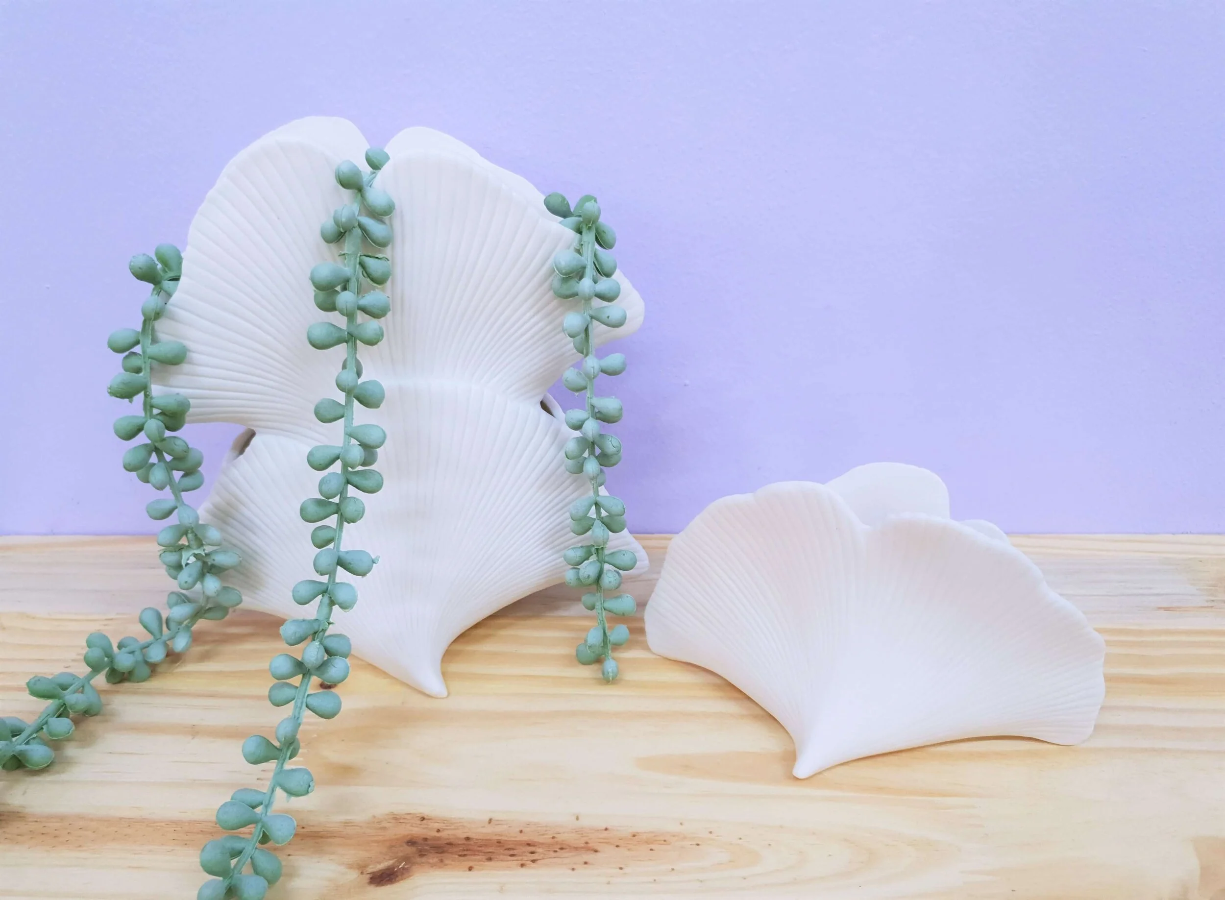 Porcelain Ginko Vases