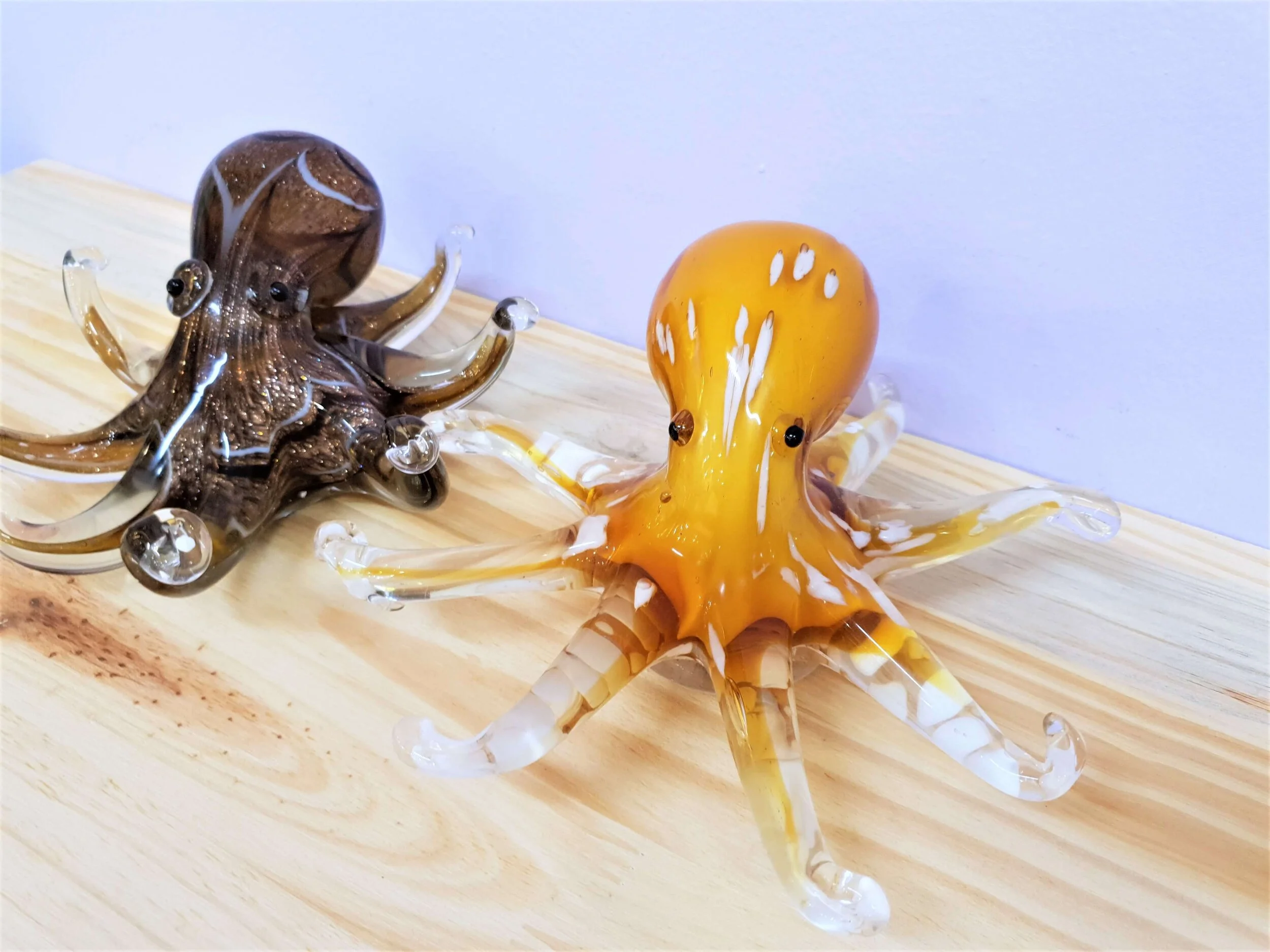 Glass Octopus Paperweight