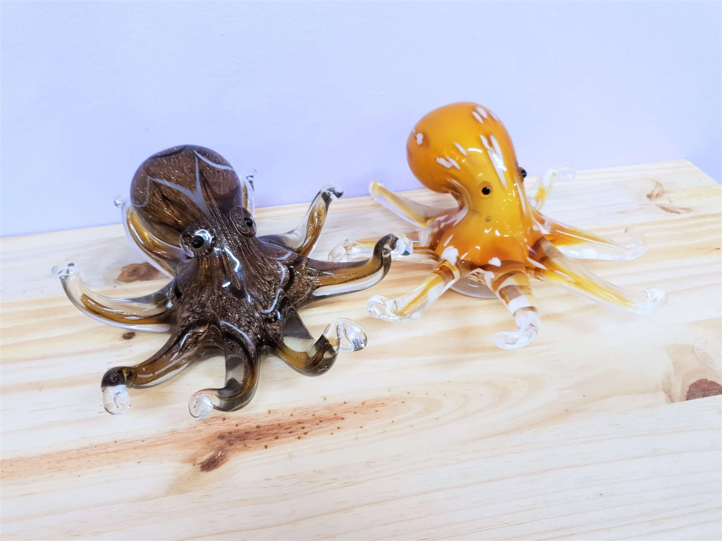 Glass Octopus Paperweight