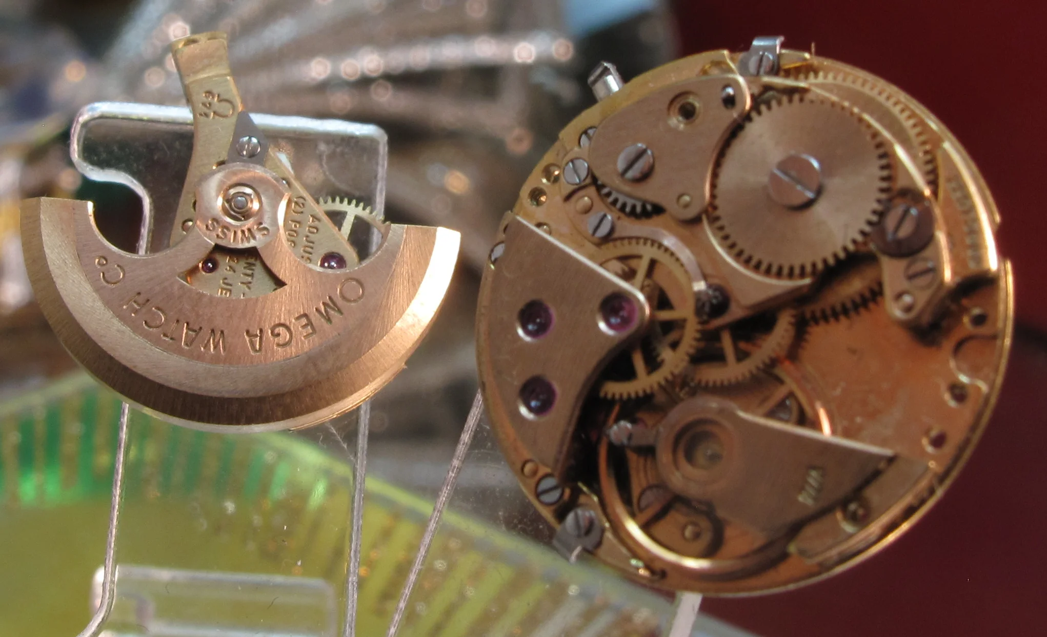 Omega 671 Automatic Watch Movement balace staff good 22mm 24 jewels Circa  1966 — Time2Timepiece