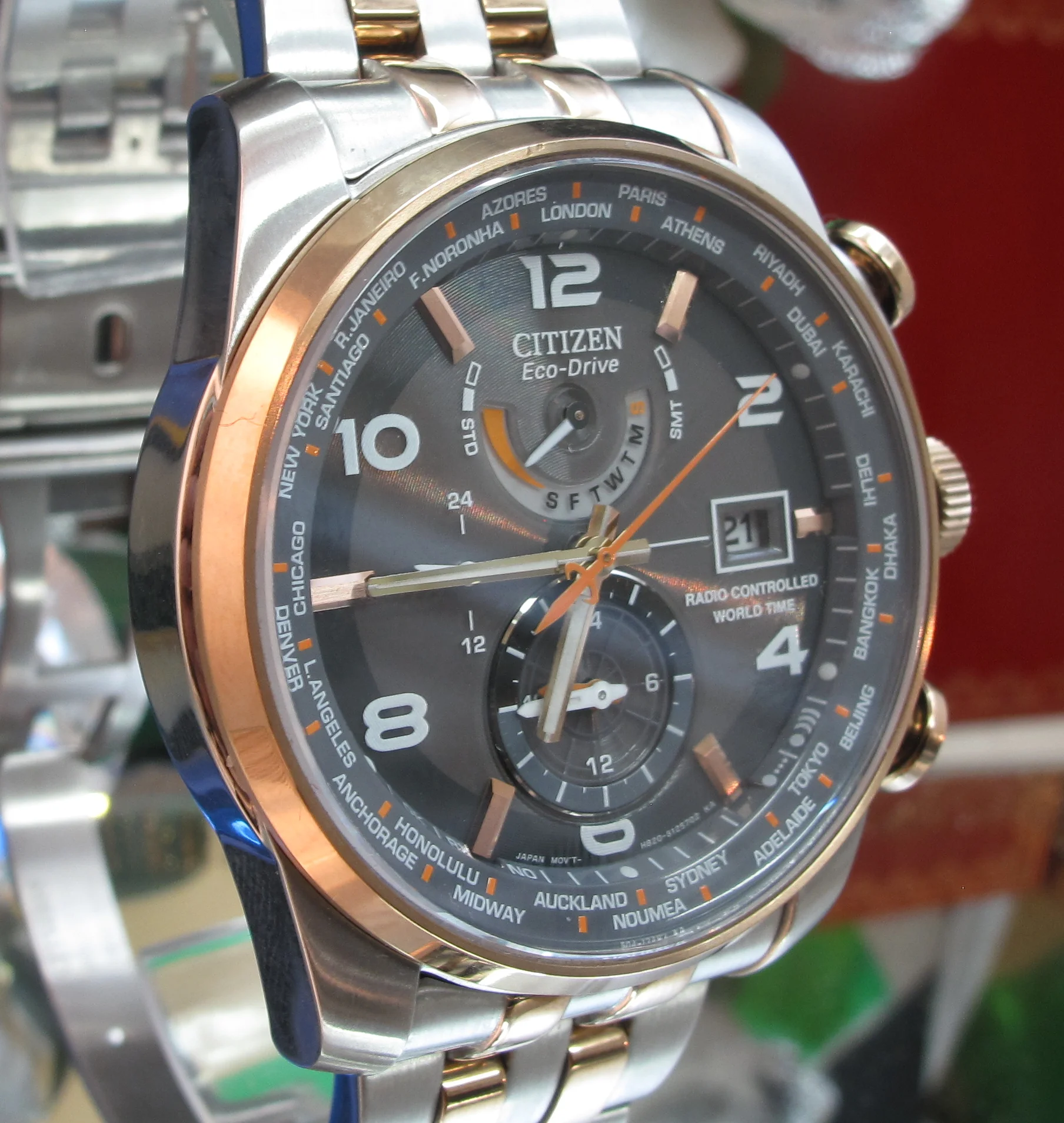 H820 Citizen Eco Drive Watch Setup H820 Setting Time On Citizen