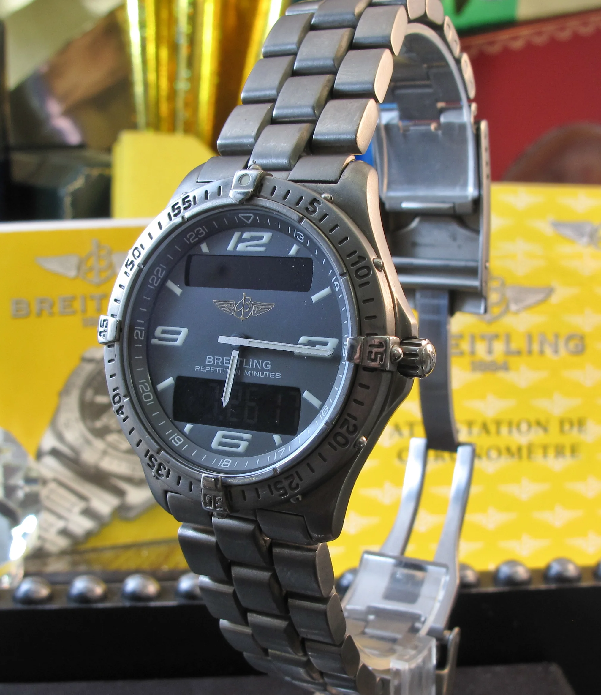 breitling digital watch