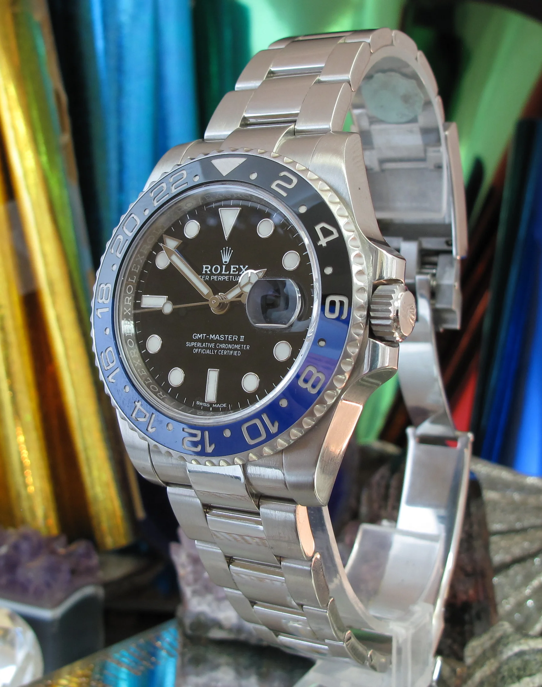rolex batman gold