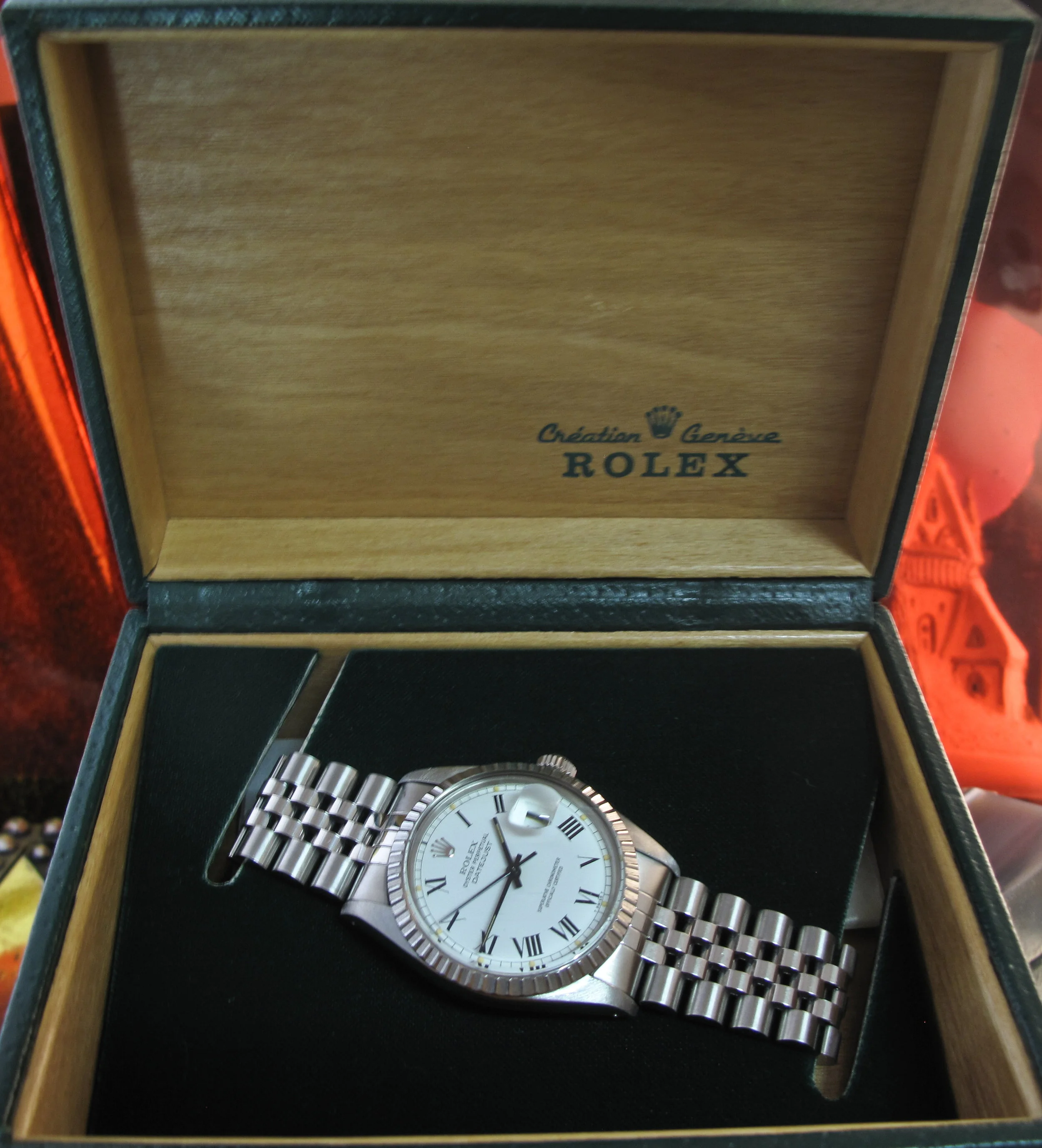 Rolex Oyster Perpetual Datejust Watch Buckley Dial 1982 Box And Papers Cal  3035 Serviced 2 Year Warranty — Time2Timepiece