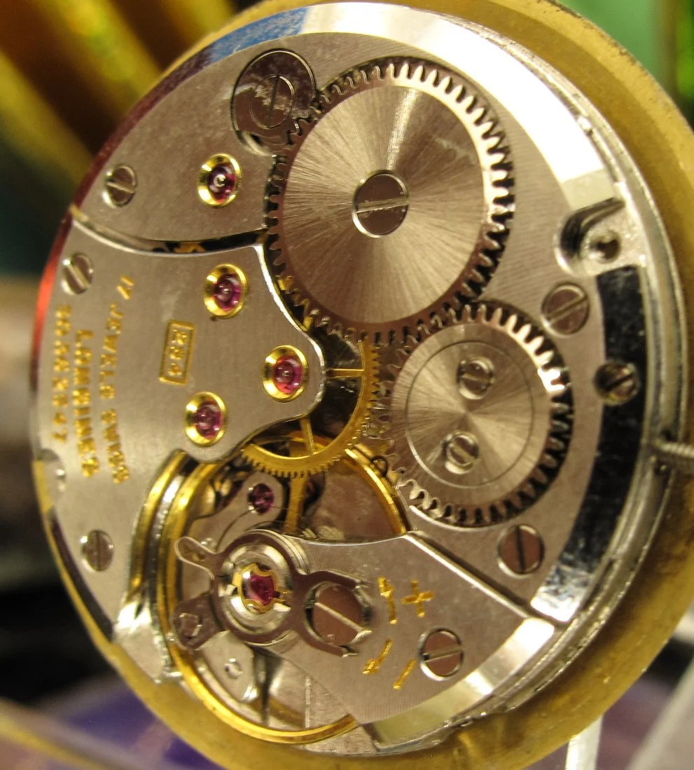 Longines Caliber 284 Working Swiss Watch Movement 17 Jewells Dial ,Hands  And longines Original Crown — Time2Timepiece