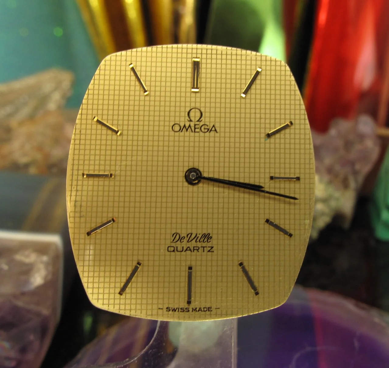 omega 1365 watch movement working De Vill Quartz hand and case ring Swiss —  Time2Timepiece