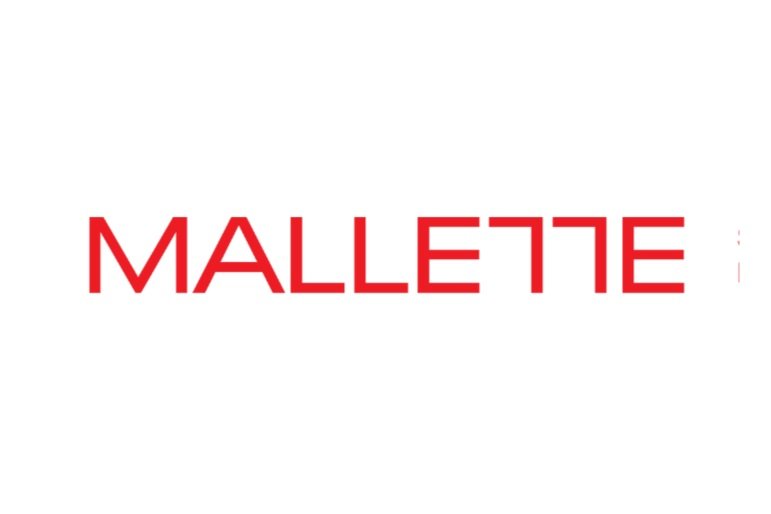 Logo de l'entreprise MALLETTE en rouge sur fond blanc.
