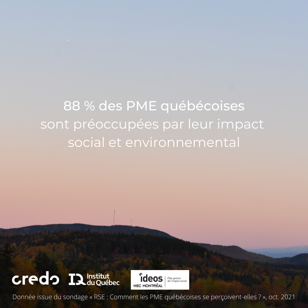 Sondage RSE Comment Les PME Qu b coises Se Per oivent elles Credo