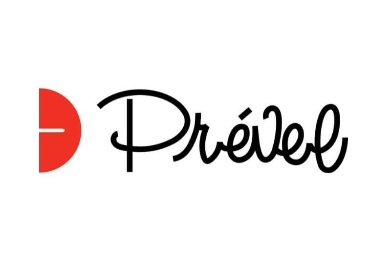 Logo avec la lettre "P" en rouge suivie du texte "Prével" en noir sur fond blanc.