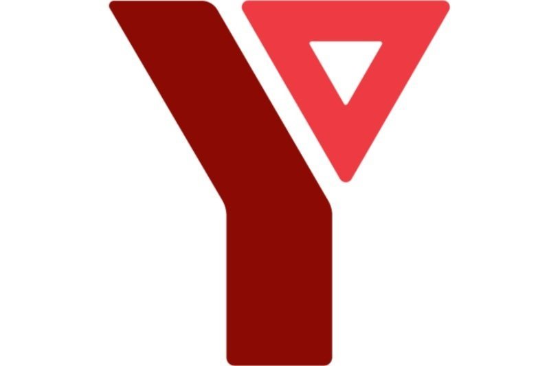 Logo stylisé en forme de lettre Y avec un triangle inversé. Couleurs rouge et bordeaux.