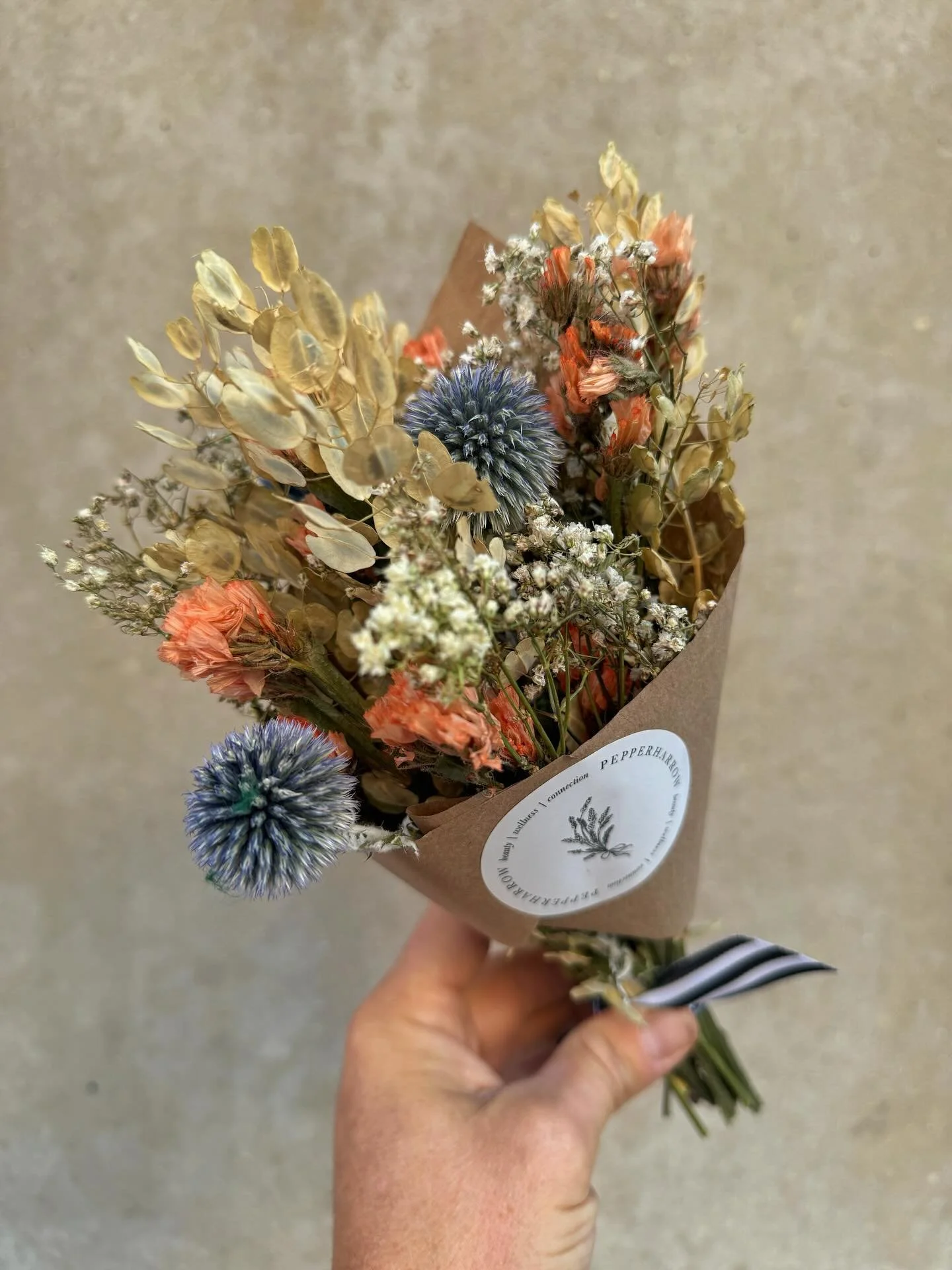 Okay gang! What's your favorite color combo for these mini dried bouquets? Are you a peachy/blue, pinks/purples or bright pop of color person? Let me know below by commenting #1, #2, #3

#pepperharrow #iowaflowers #flowerfarm #midwestliving