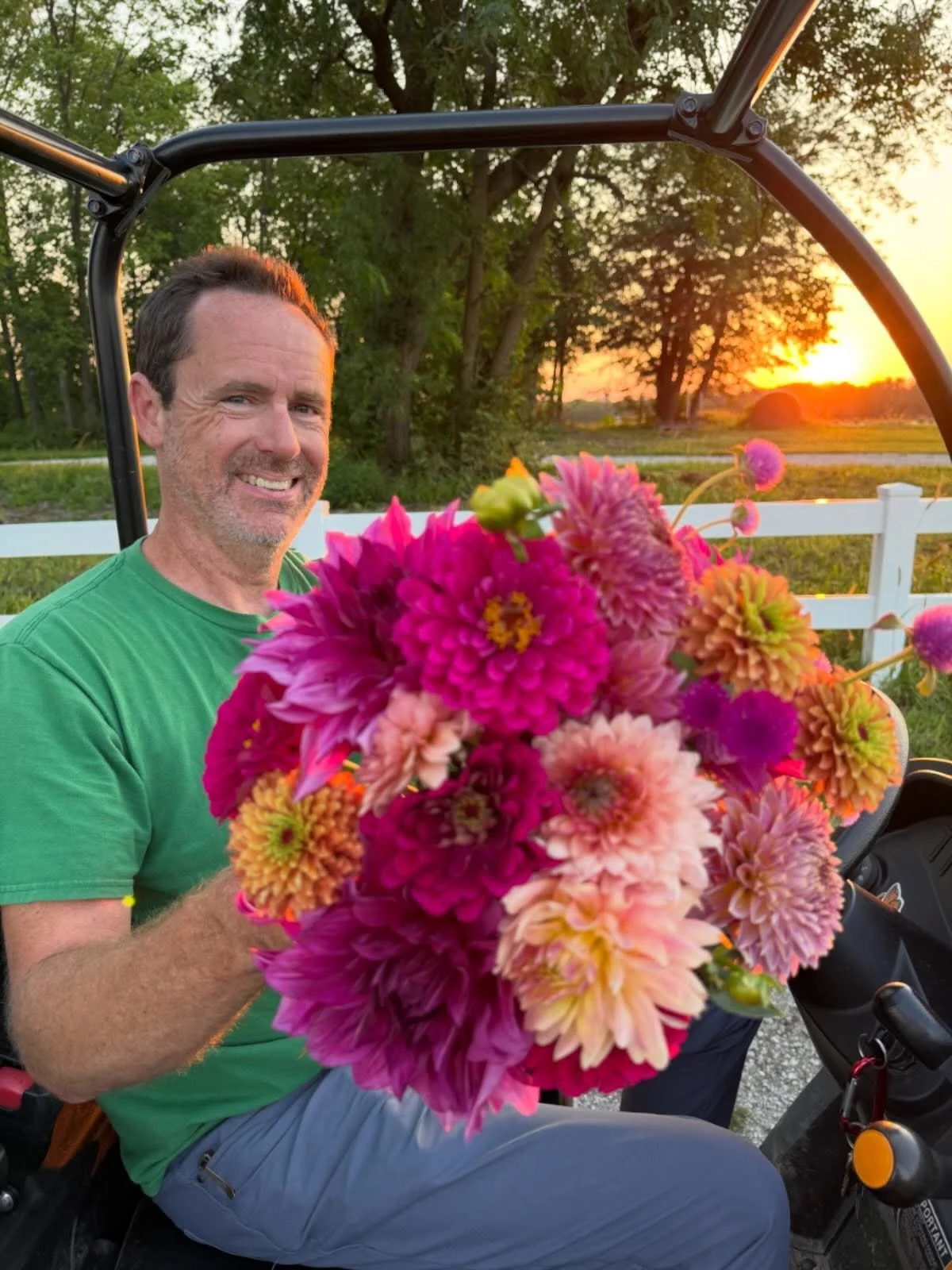 Happy Birthday to farmer Adam! Here&rsquo;s to another year of growing flowers, chasing big dreams, and creating memories (not all good 😂) on the farm. Thank you for all the hard work, heart, and adventure you bring to PepperHarrow every single day.