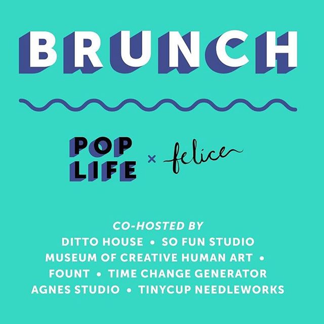 The next Pop Life Brunch @feliceurbancafe is June 2nd! @poplifeuniverse Brunch is a fun and informal event for artists, creatives, and small business owners to get to meet one another! Pop Life and Felice aim to foster community, collaboration, and c