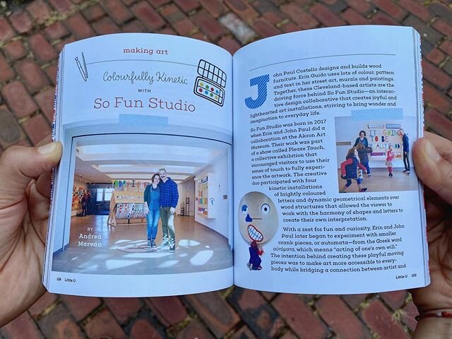 We are soo excited to get this issue of @uppercasemag Little U in the mail and get to see our first very own feature!!! What a cool publication and so many amazing kid-at-heart artists included!! Thank so you so much @mondegreen_media for speaking wi