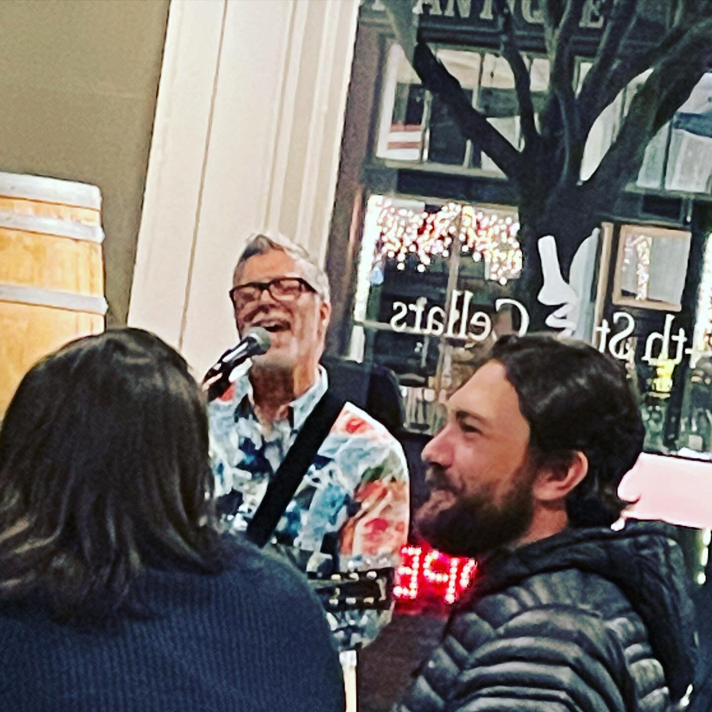 Here I am singing my guts out for a full house at 4th Street Cellars last night. Thanks to Kori and Jason for booking me. Let&rsquo;s do it again!