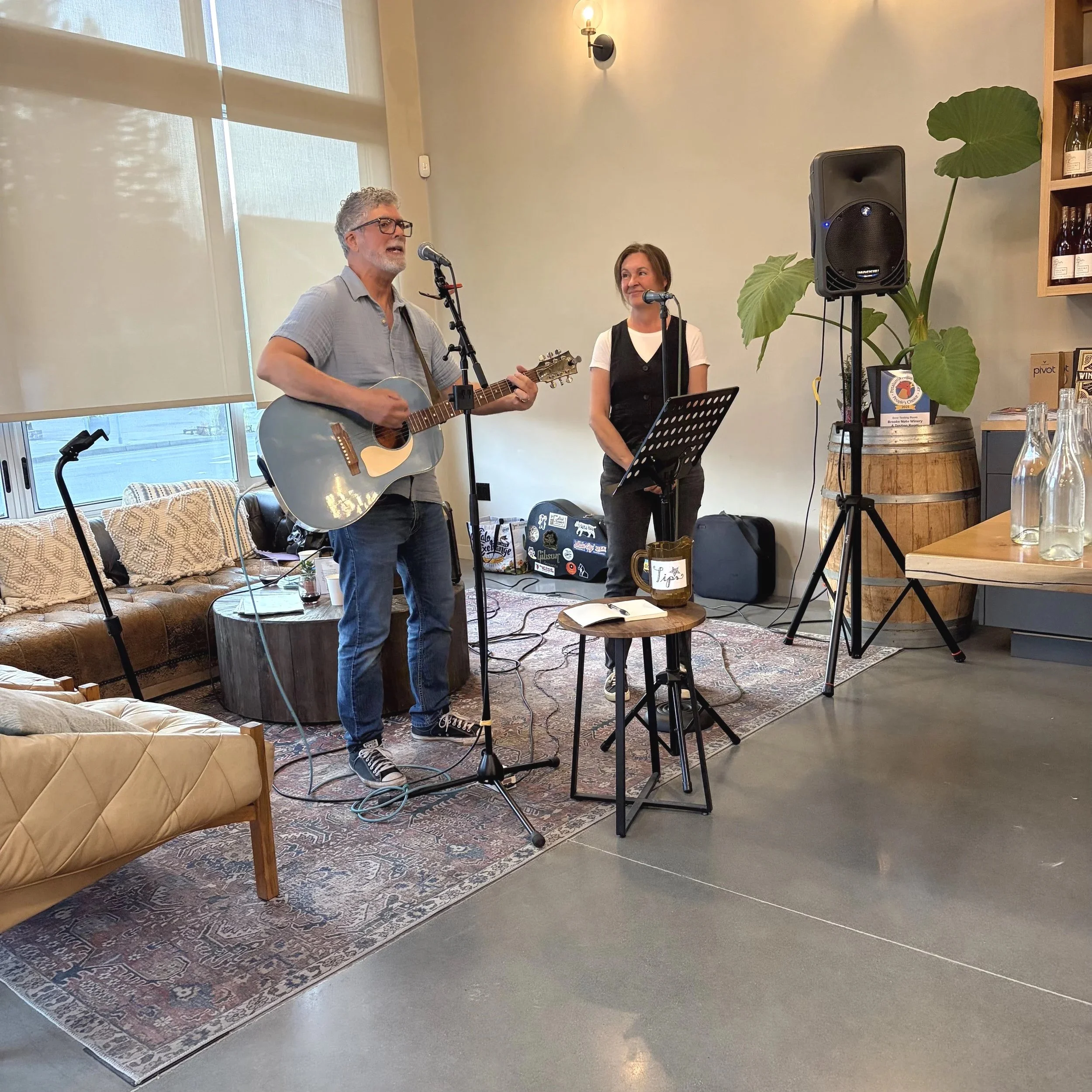 Jeff &amp; Christine Perform Live at Brooks Note Winery in Petaluma