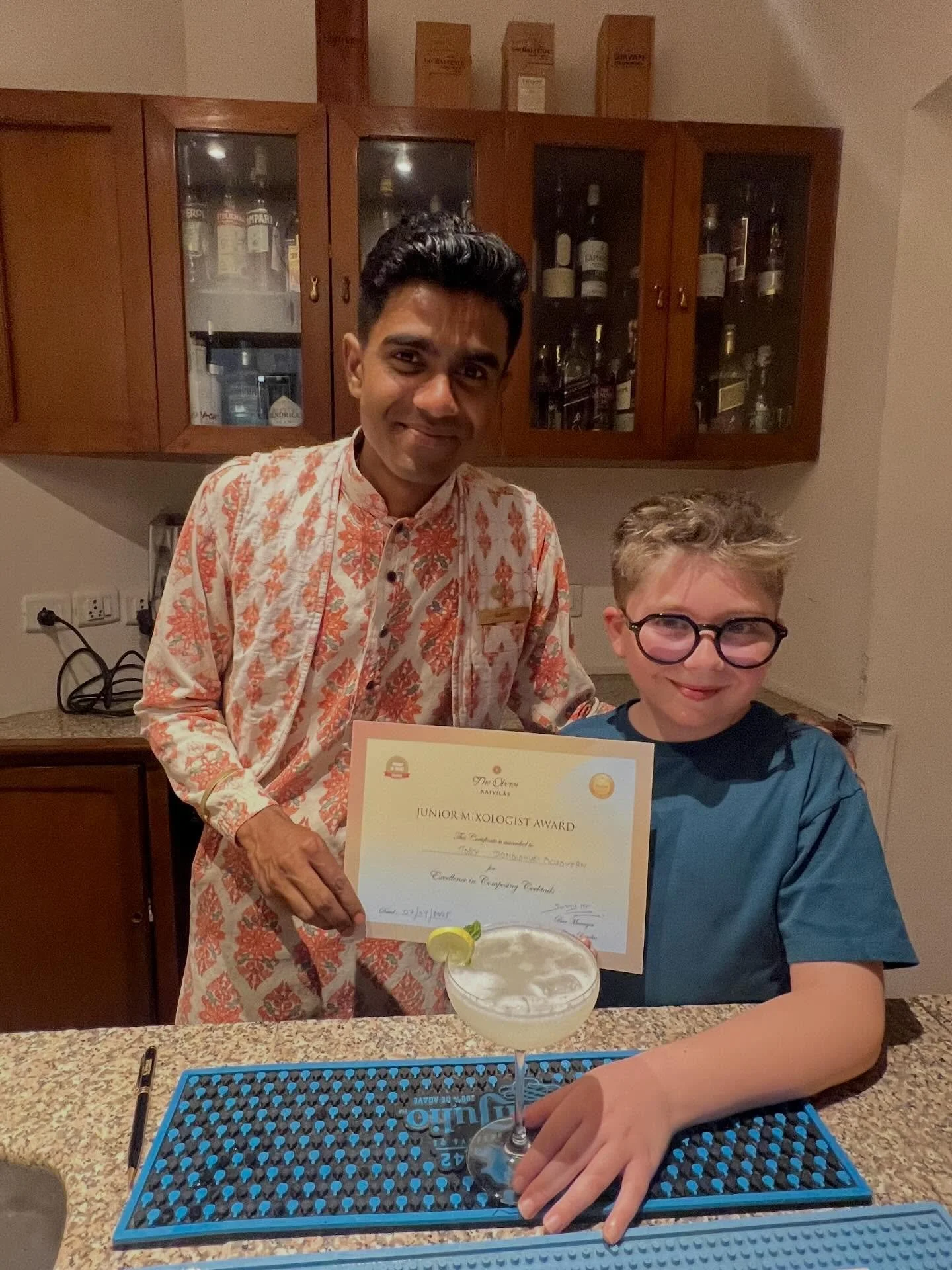 Option 1: Polished travel-expert vibe
The Oberoi Rajvilas, Jaipur 🇮🇳✨
Proof that five-star luxury can be wonderfully child-friendly. During our stay, Toby enjoyed a junior cocktail masterclass (handy for me 😄) and even got a glimpse into hotel man