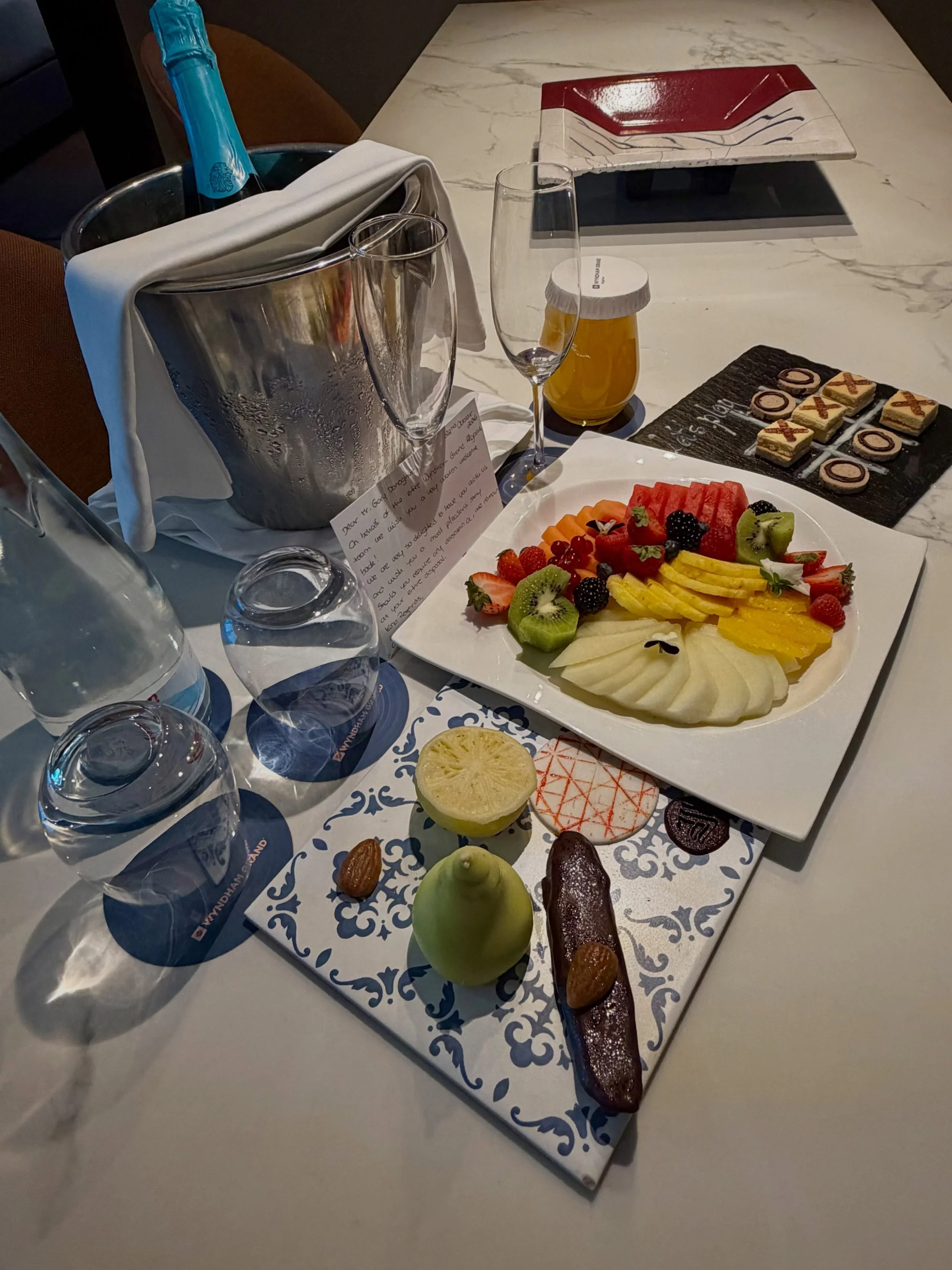 Thank you for the lovely welcome @wyndhamgrand 
#luxuryhotel #quintadolago #allworldjourneys #vip #luxurytravel