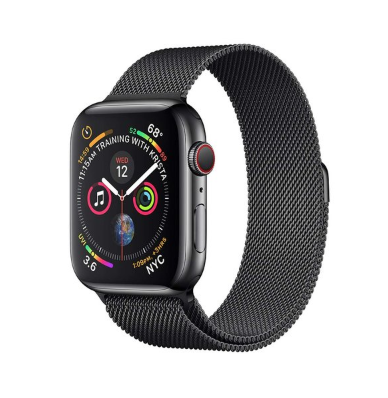 Apple Watch Series 4 Space Black Stainless Steel Case with Space Black Milanese