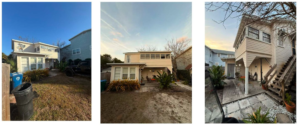Before pictures of the Neptune Beach house that made history.