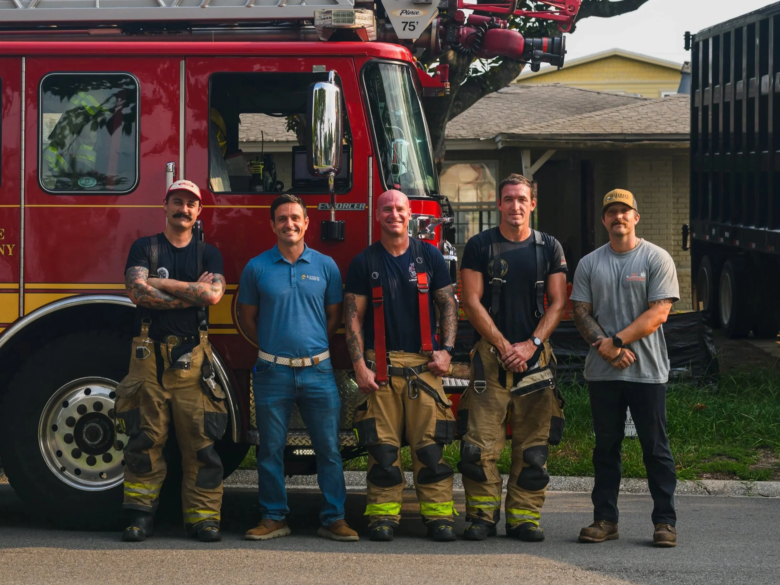 Bluewave Builders and local fire department for training drills