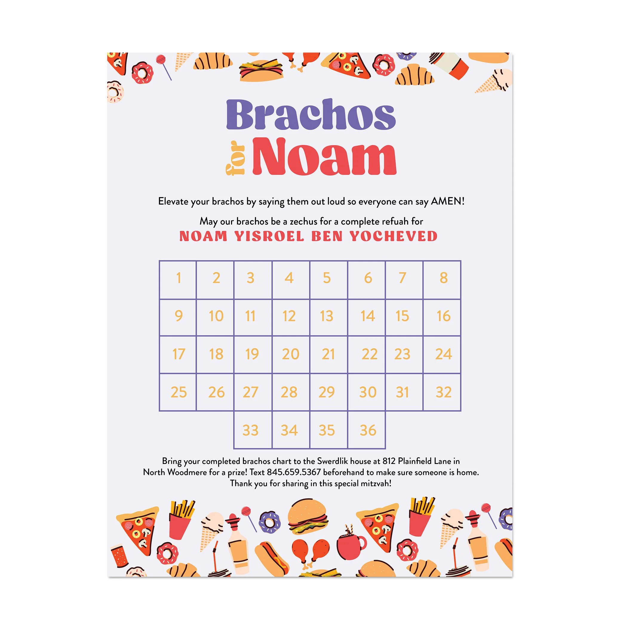 Brachos for Noam