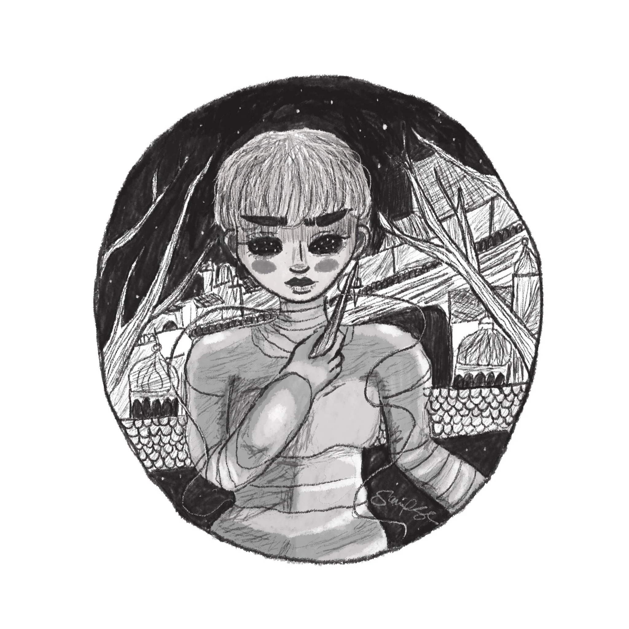  Portrait of D’Arce from the game Fear and Hunger 