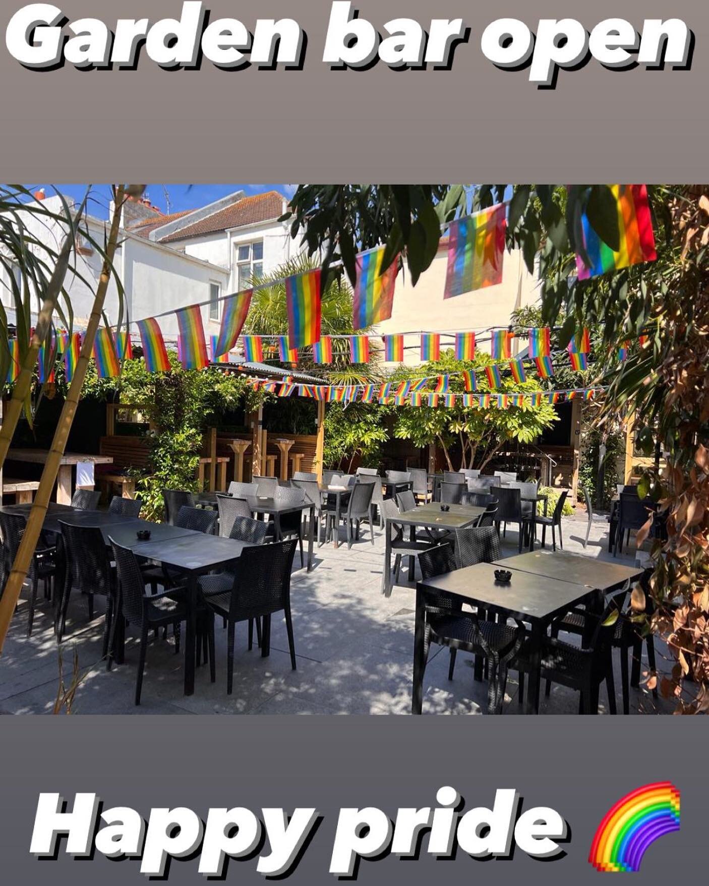 Come and celebrate pride in our colourful garden 🌈 😃 #brightonpride #pride2022 #beergarden #pubgarden #brightonpubs #peaceandlove