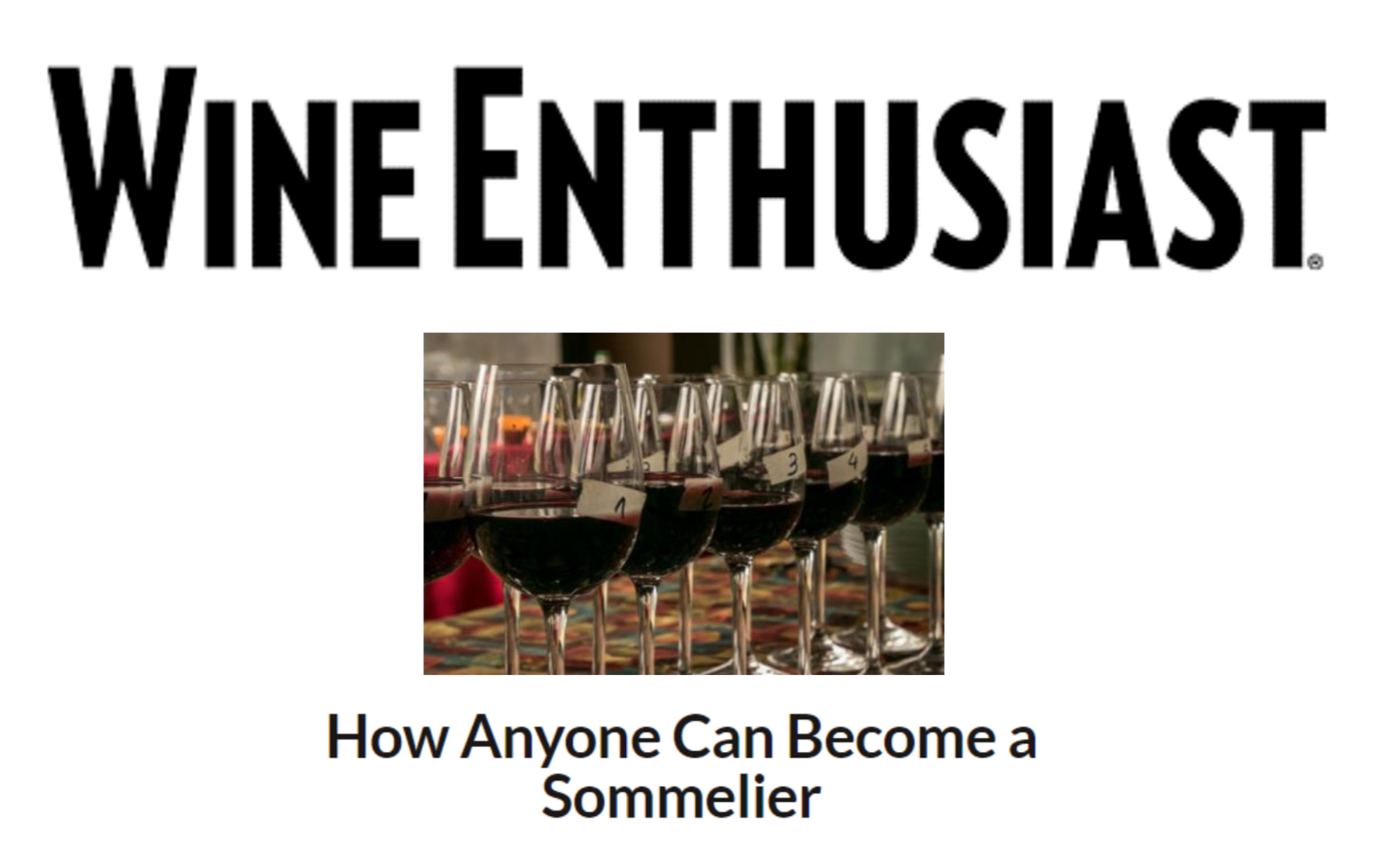 Wine Enthusiast, November 2019