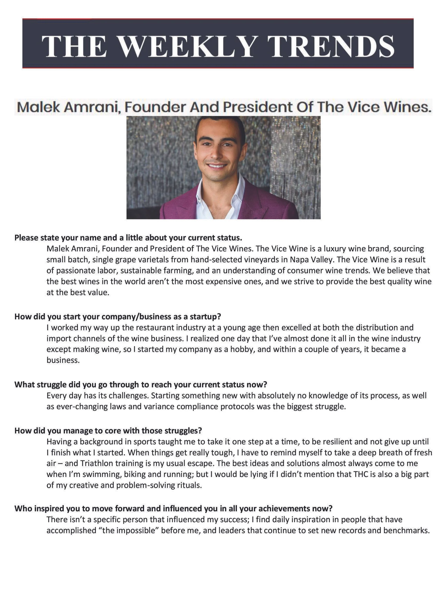 The Weekly Trends, September 2019