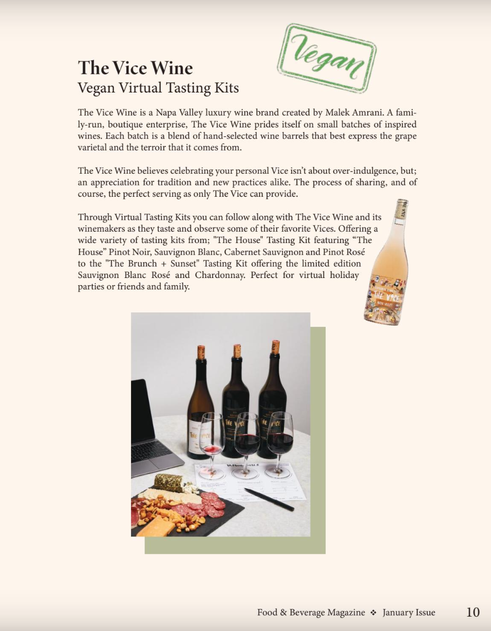 Food &amp; Beverage Magazine, January 2021