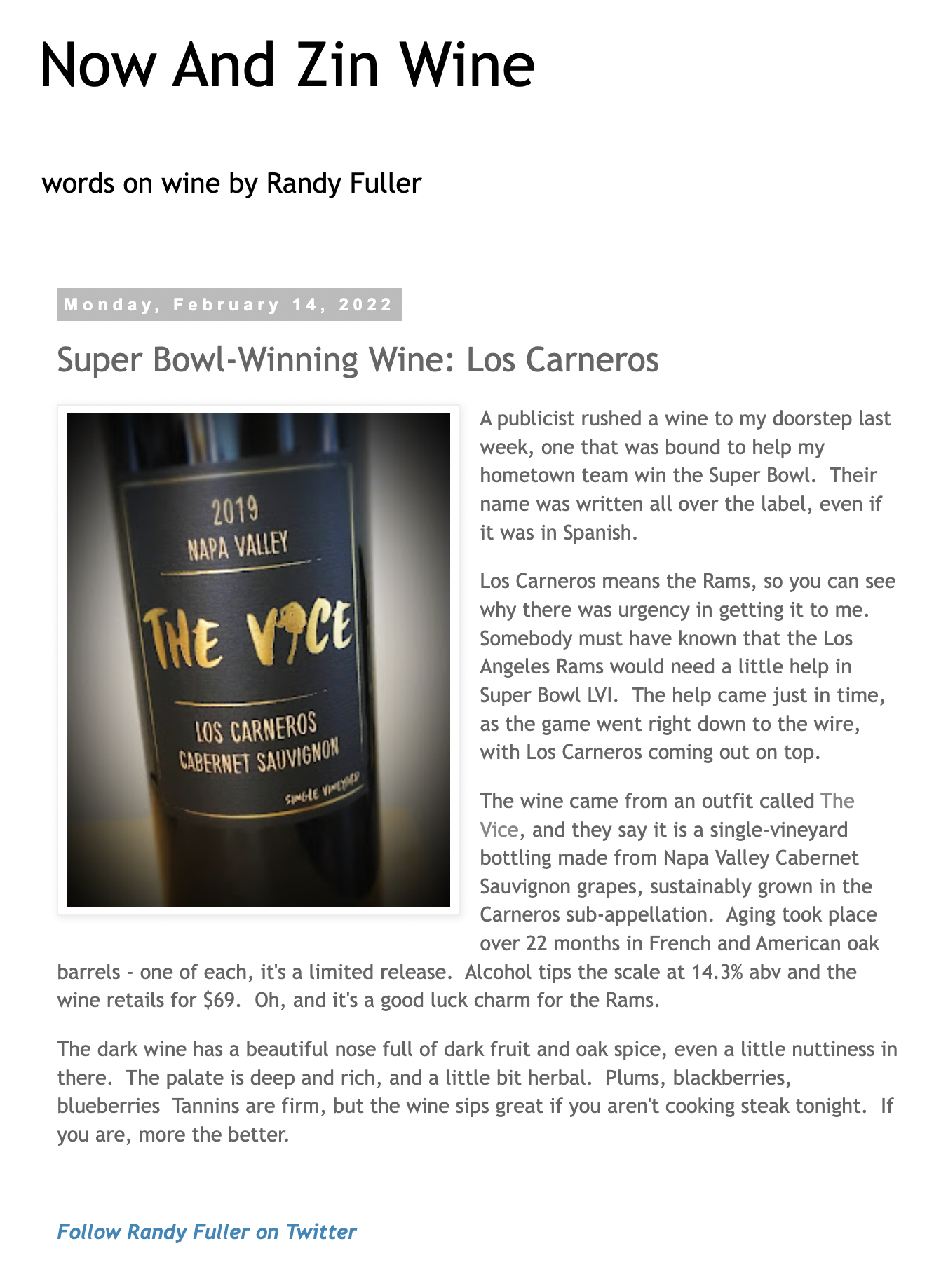 Now and Zin, February 2022