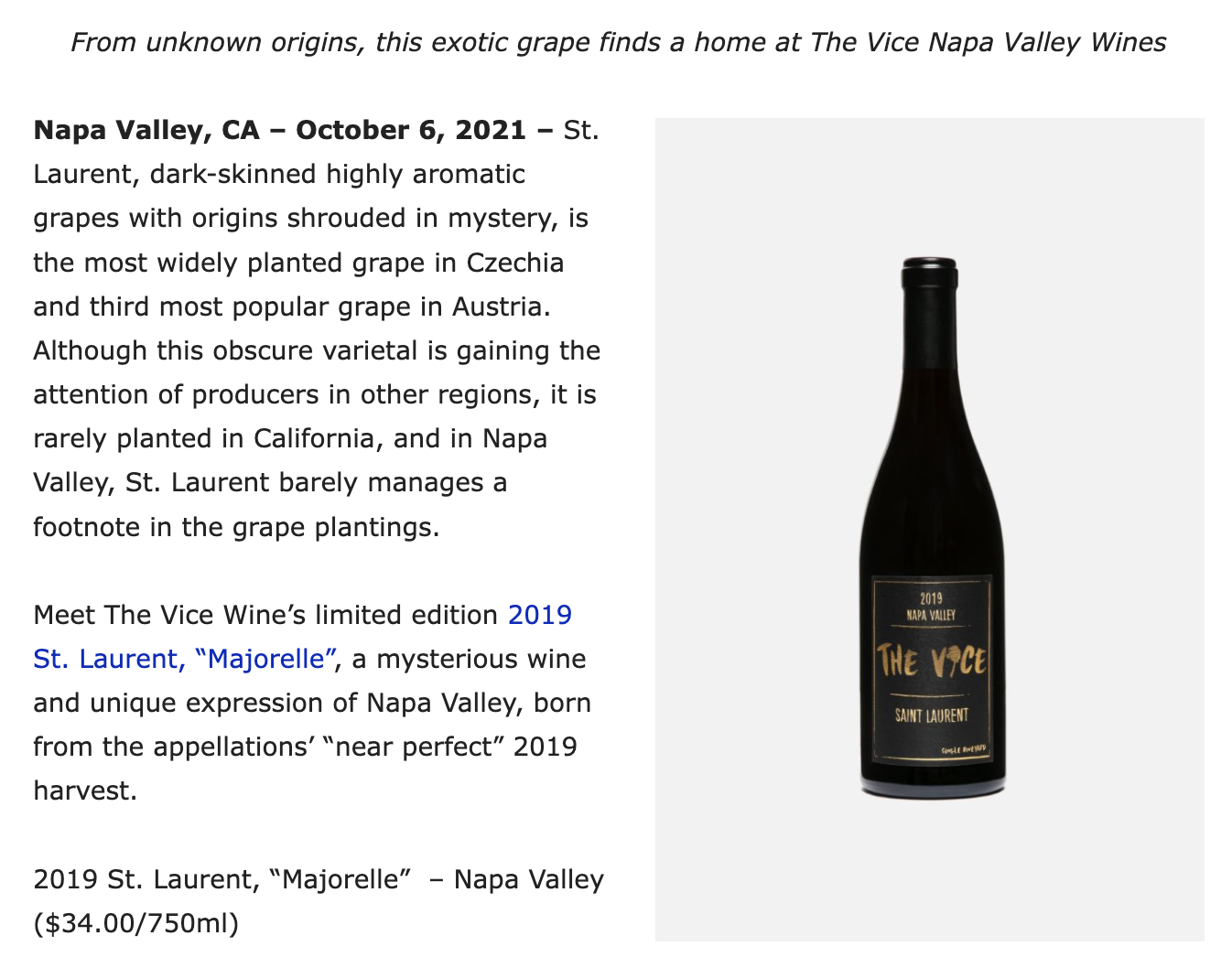 Wine Industry Advisor, October 2021