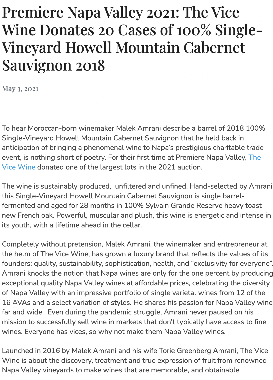 Wine Business, May 2021