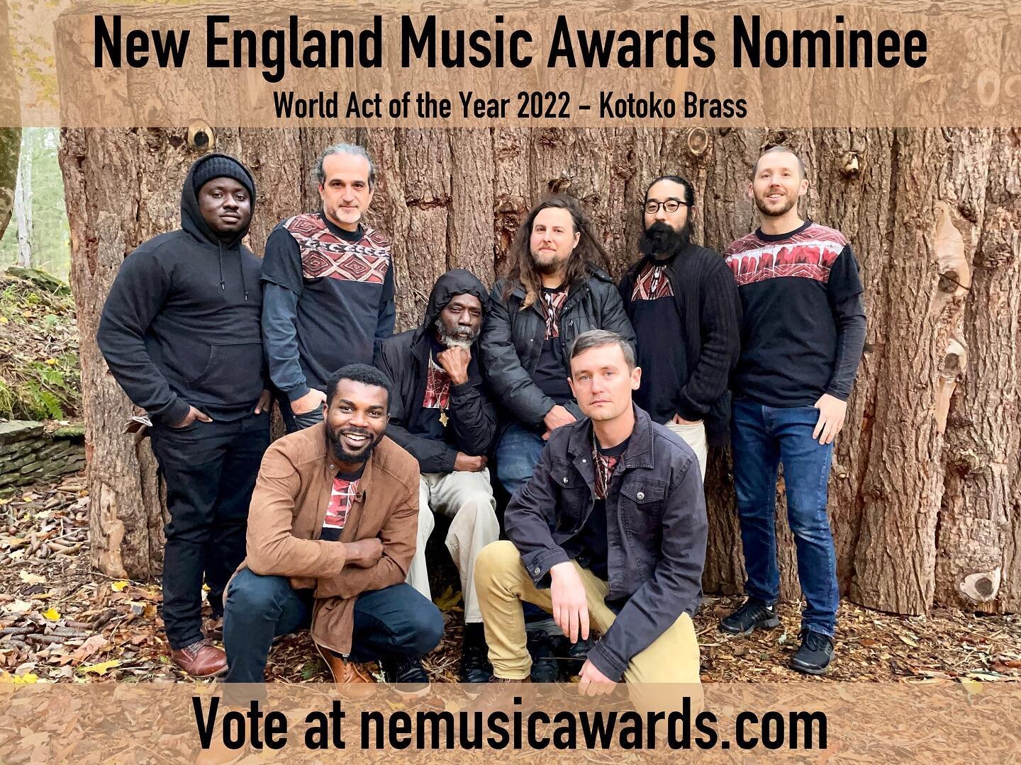 Happy to share that we&rsquo;ve been nominated for the New England Music Awards in the category of Best World Music Act of the Year. Head over to https://nemusicawards.com/vote/ and cast your vote for us &mdash; it&rsquo;s quick, free, easy, and no s
