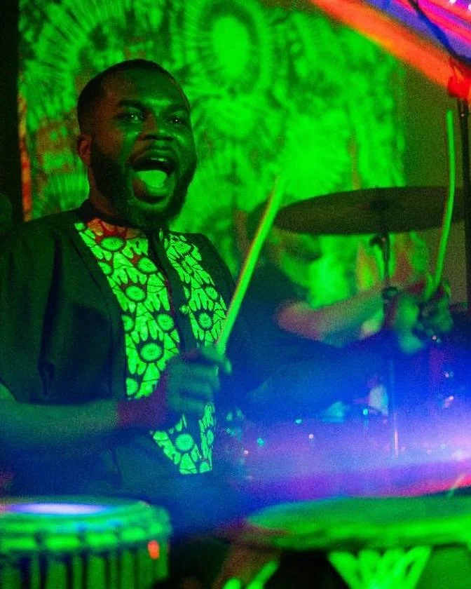 Happy birthday to the one and only Kwame &ldquo;Mickey&rdquo; Atoapoma Amanfo &mdash; always bringing the fire straight from Ghana 🔥🔥🔥 Feel the heat and share a bday libation on Friday March 13 at @lizardloungeclub with us &amp; @sonido_mal_maiz ?
