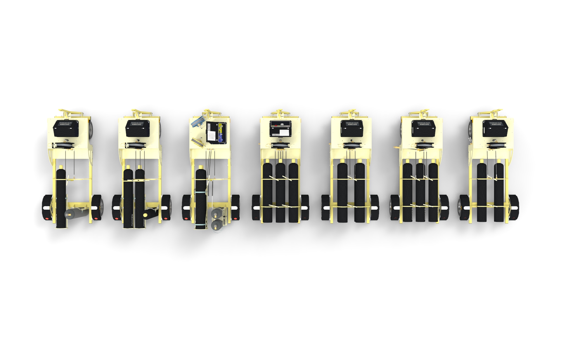 Trolley Range Top view Rendering