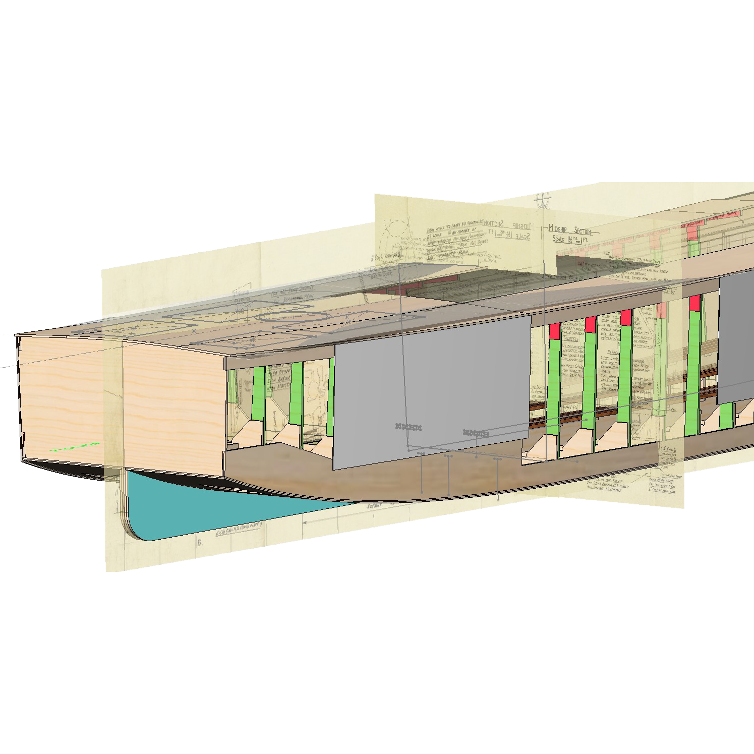Some Design Engineering Landing Craft Assault Set Design Movie Props CAD with Reference L0518 Thorneycraft Techincal drawing reference