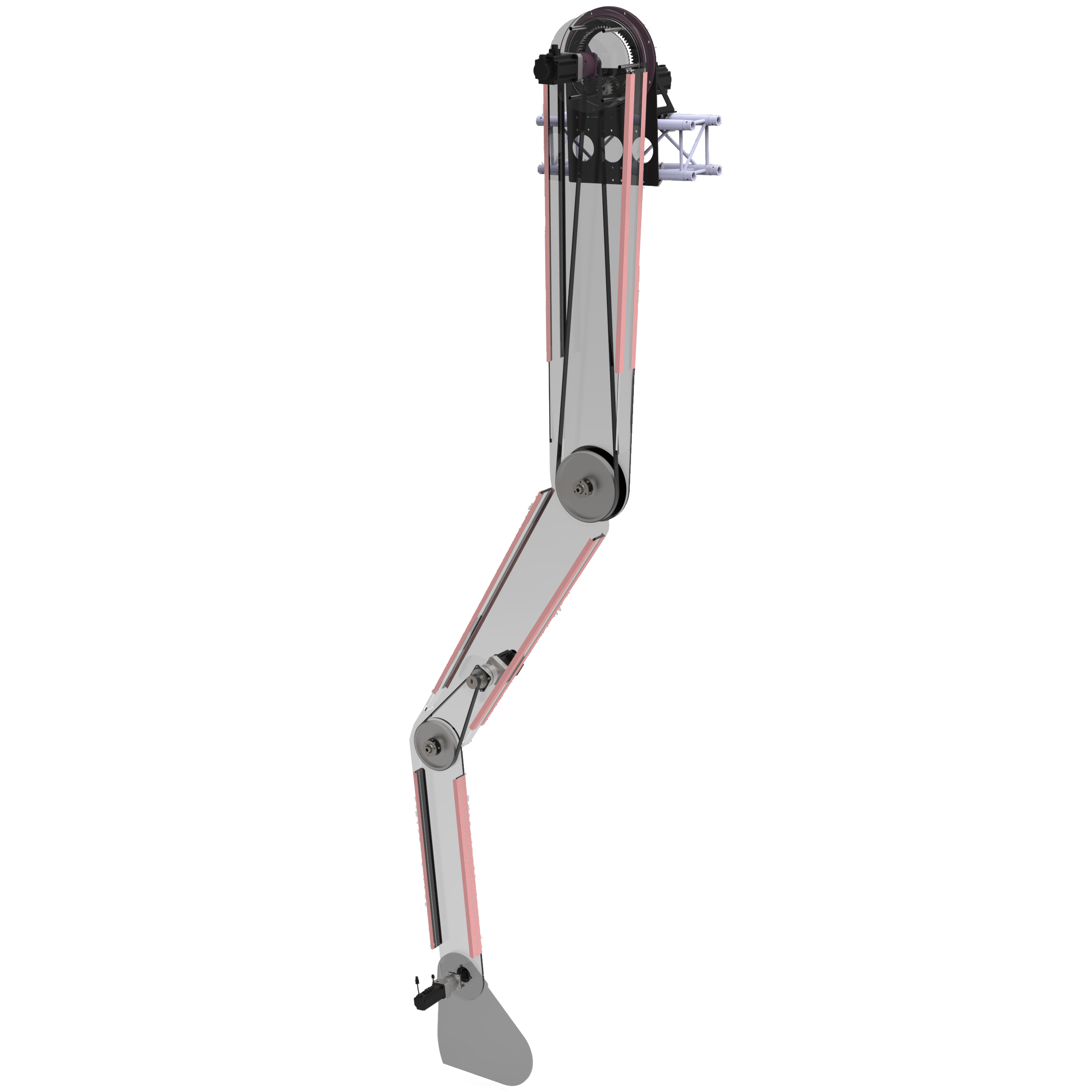 Some Design Engineering Giant Bull Animatronic Rendering Leg Servo motors