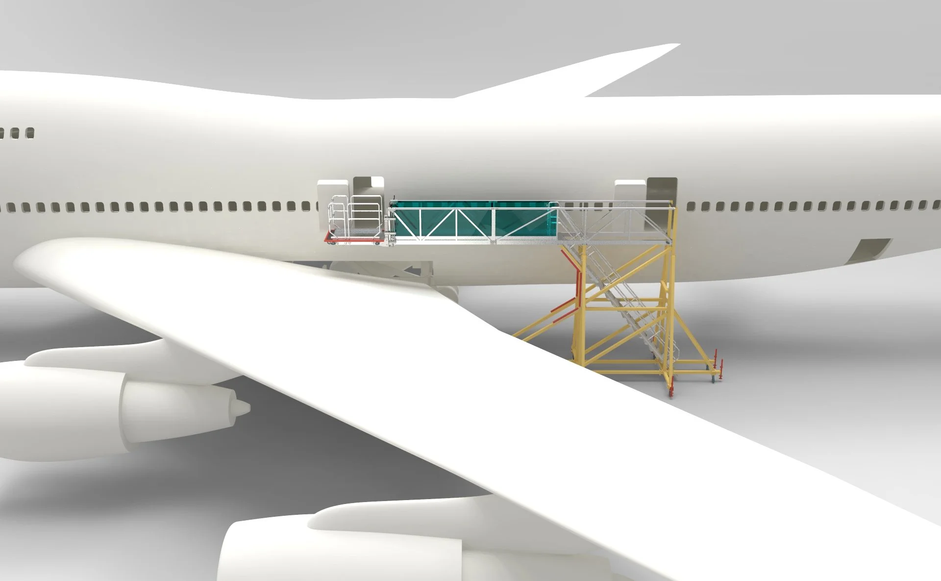 Aircraft Overwing Door Access